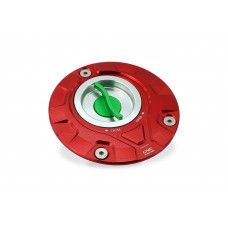 CNC Racing TRICOLORE 'GEAR' Aluminum Gas Cap for Older Ducati's  MV's and Yamaha Models